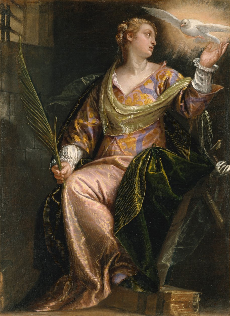 Saint Catherine of Alexandria i fengsel, ca. 1580-85. av Paolo Veronese