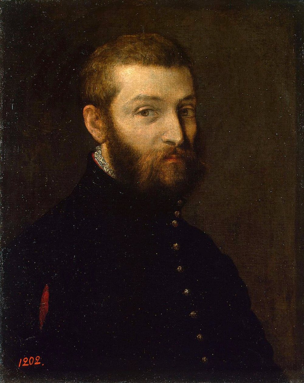 Selvportrett', mellom 1558 og 1563. av Paolo Veronese