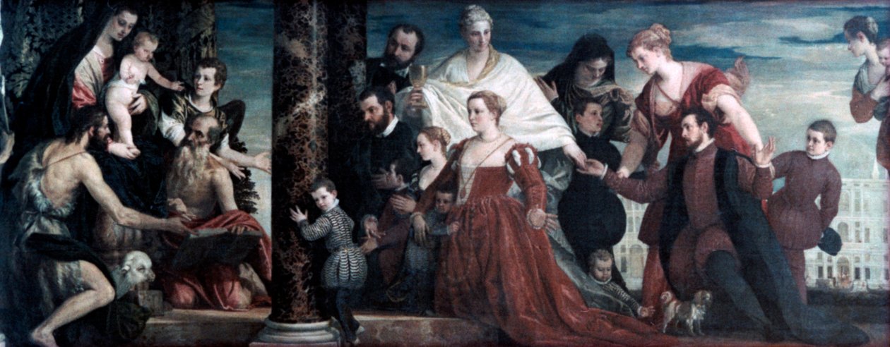 Madonnaen og Cuccina-familien, 1571 av Paolo Veronese