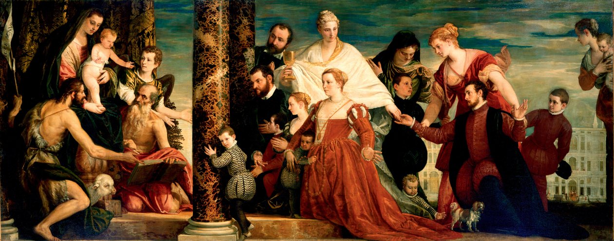 Madonnaen til Cuccina-familien, ca 1571-1572 av Paolo Veronese