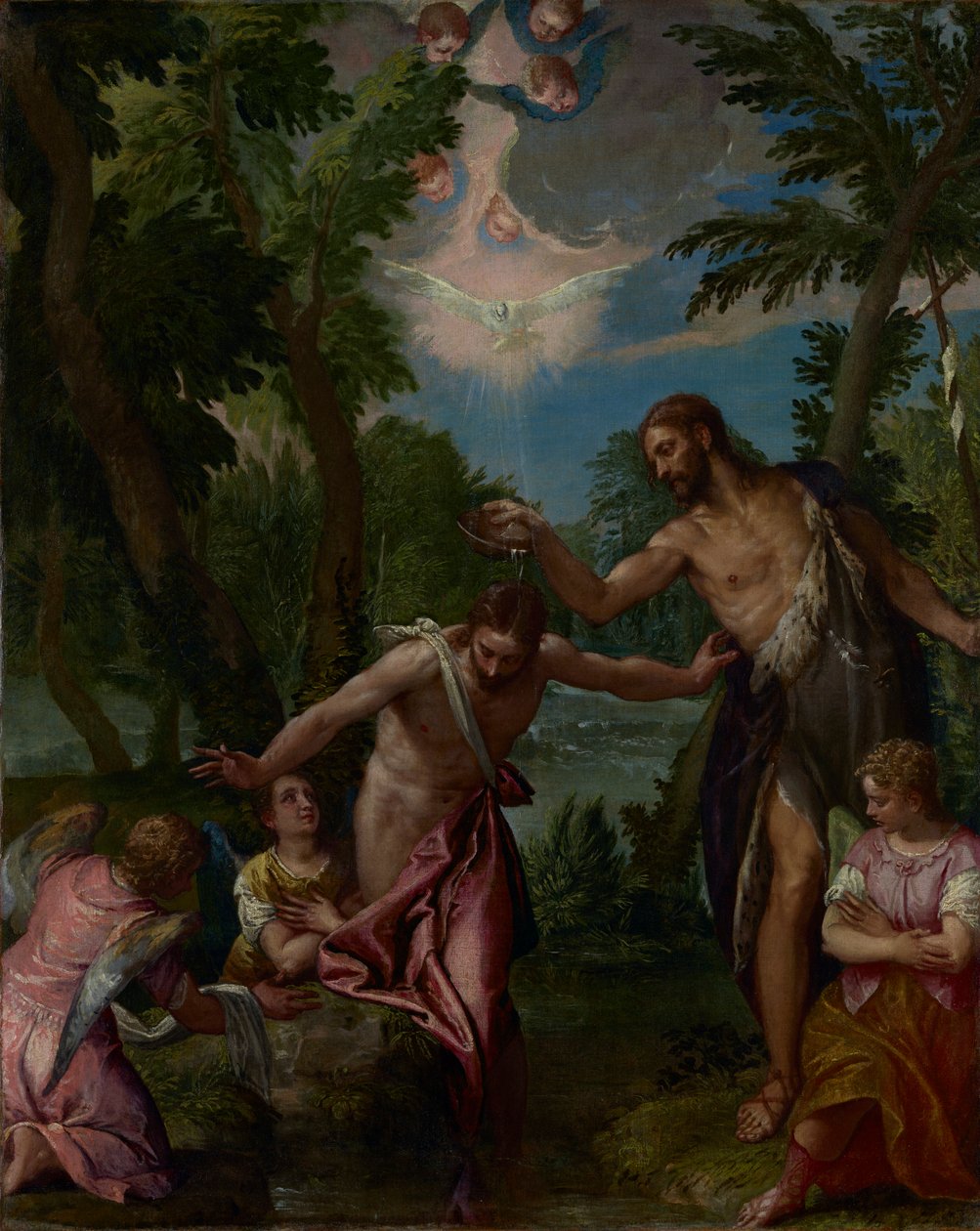 Kristi dåp av Paolo Veronese and workshop