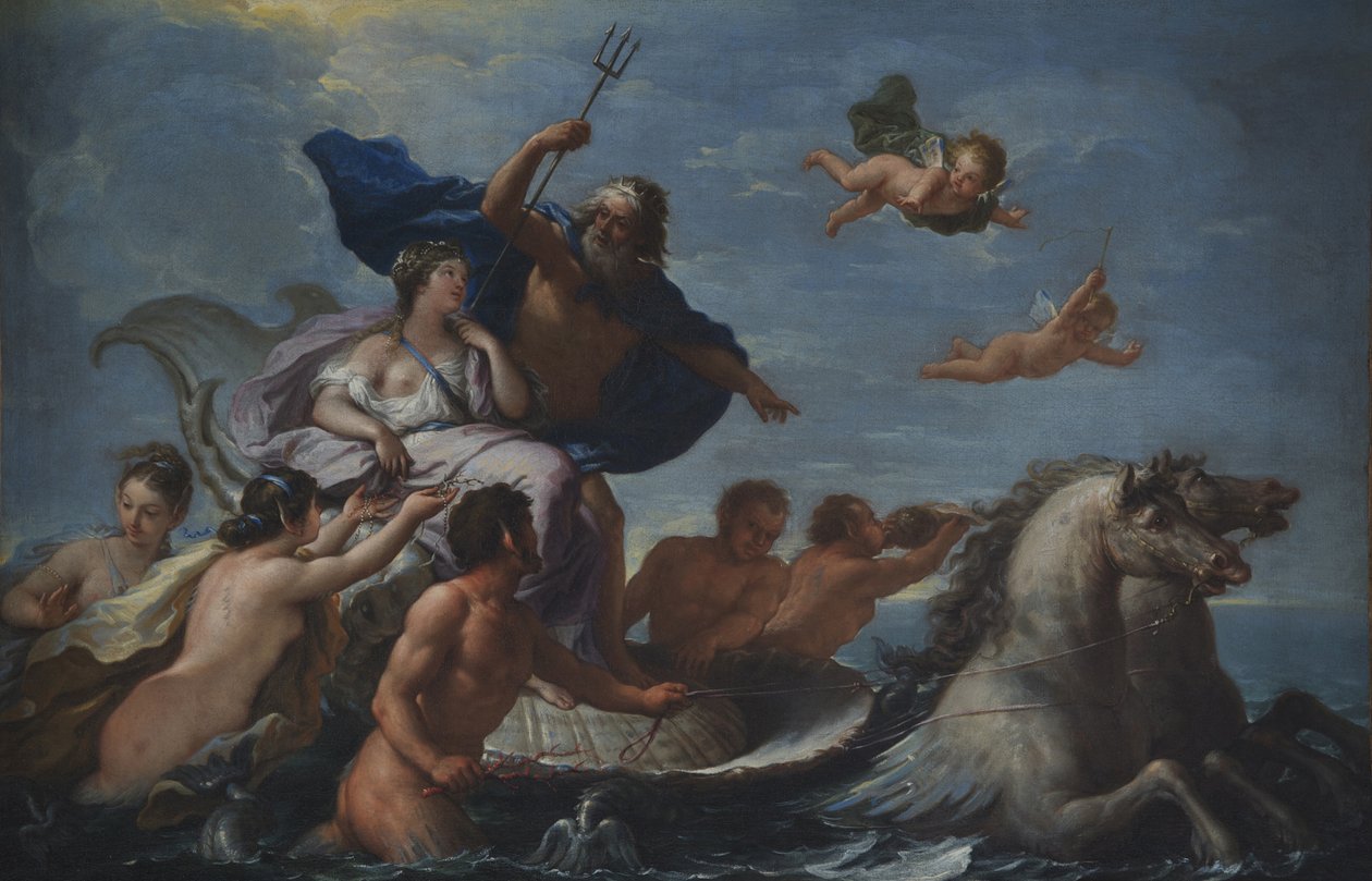 Triumf av Neptun og Amfitritt av Paolo di Matteis