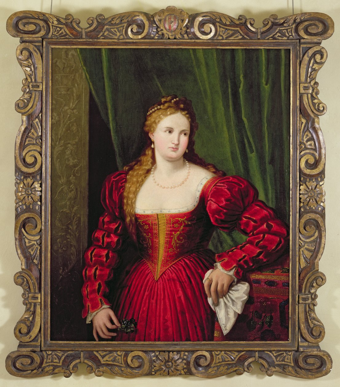 Portrett av Violante, datter av Palma Vecchio, 1530-35 av Paris Bordone