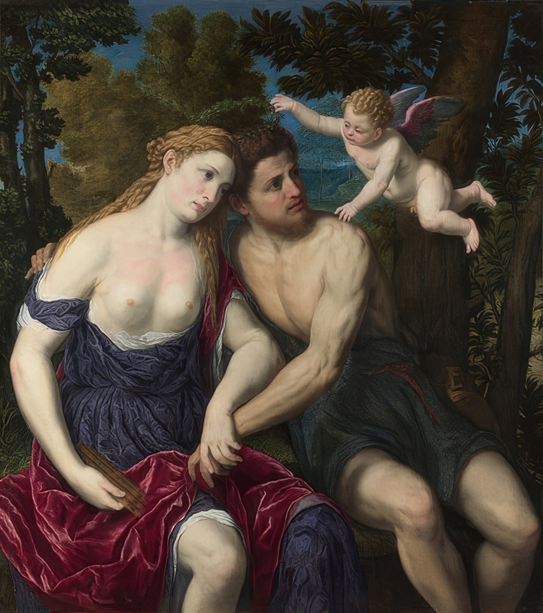 Elskere. 1555-60 av Paris Bordone