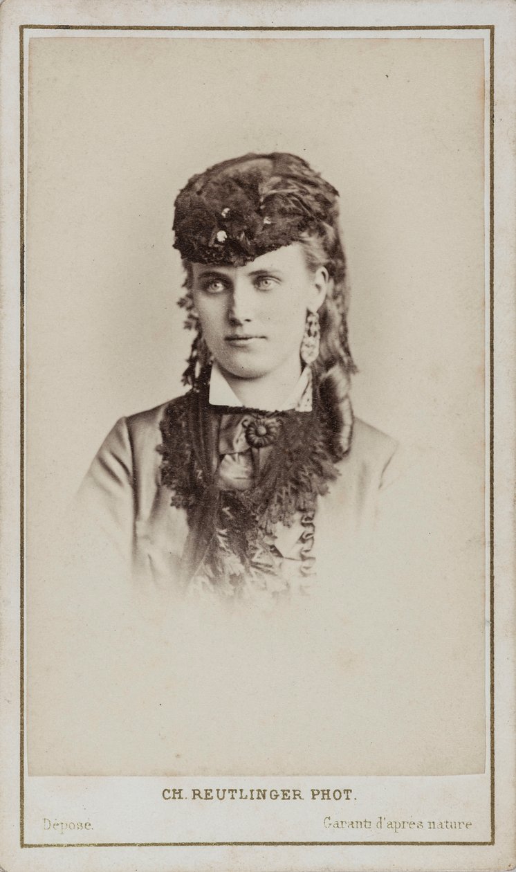 Portrett av Christine Nilsson 1843-1921. av Paris . Photo studio Reutlinger