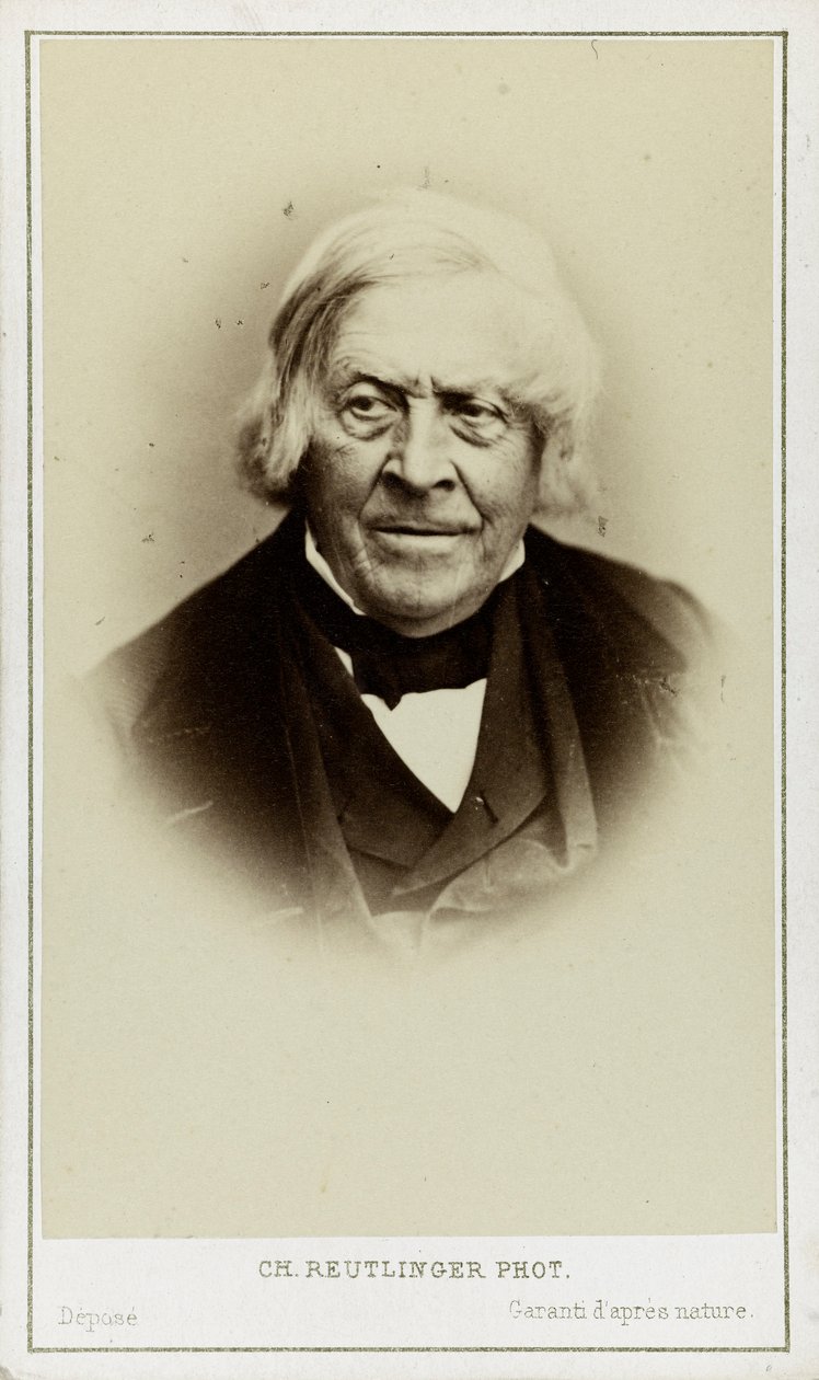 Portrett av Jules Michelet 1798-1874, ca. 1870. av Paris . Photo studio Reutlinger