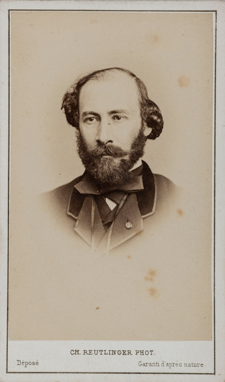 Portrett av Octave Feuillet 1821-1890. av Paris . Photo studio Reutlinger