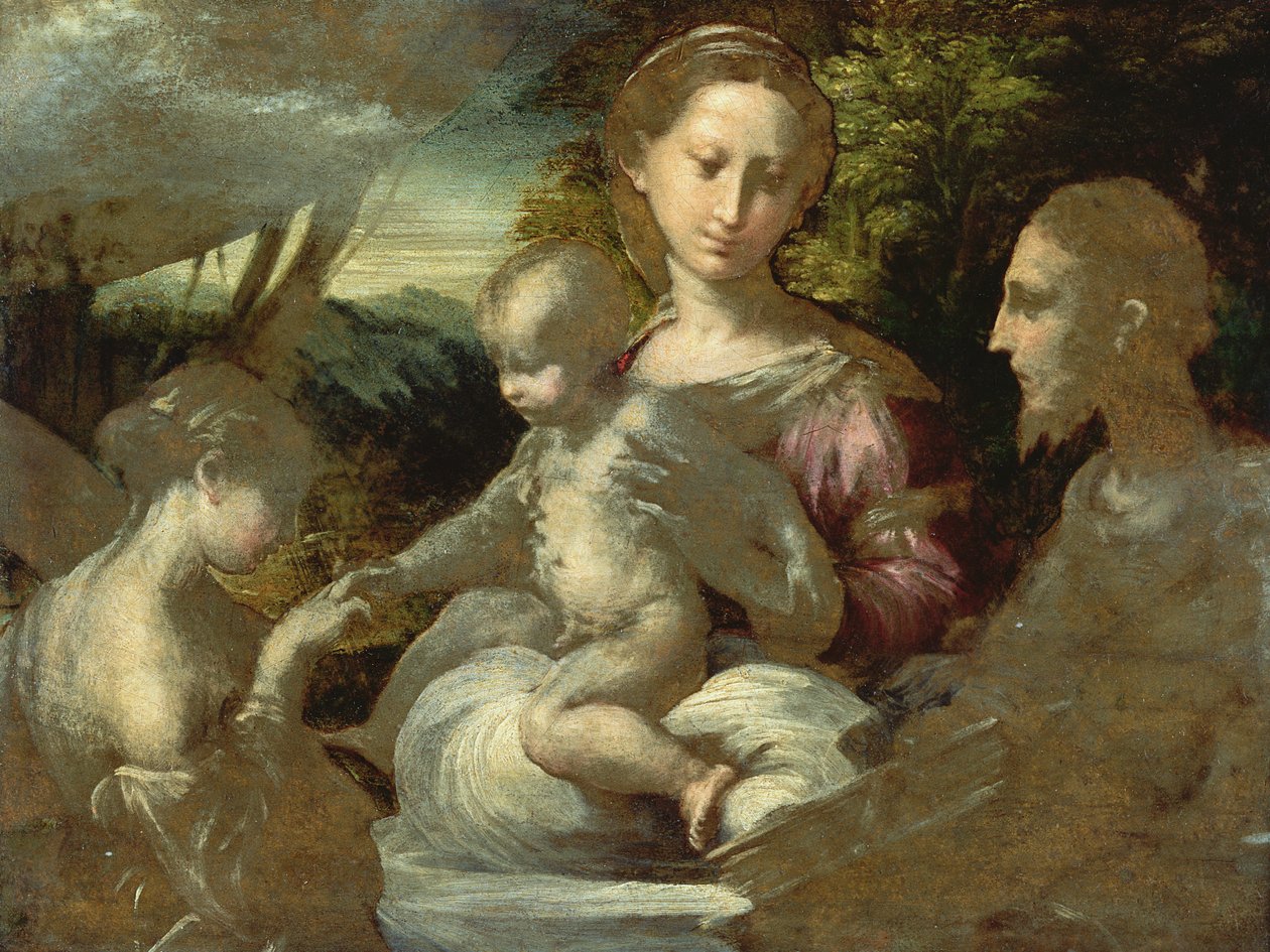 Studie for The Mystic Marriage of St. Catherine, ca. 1527 av Parmigianino
