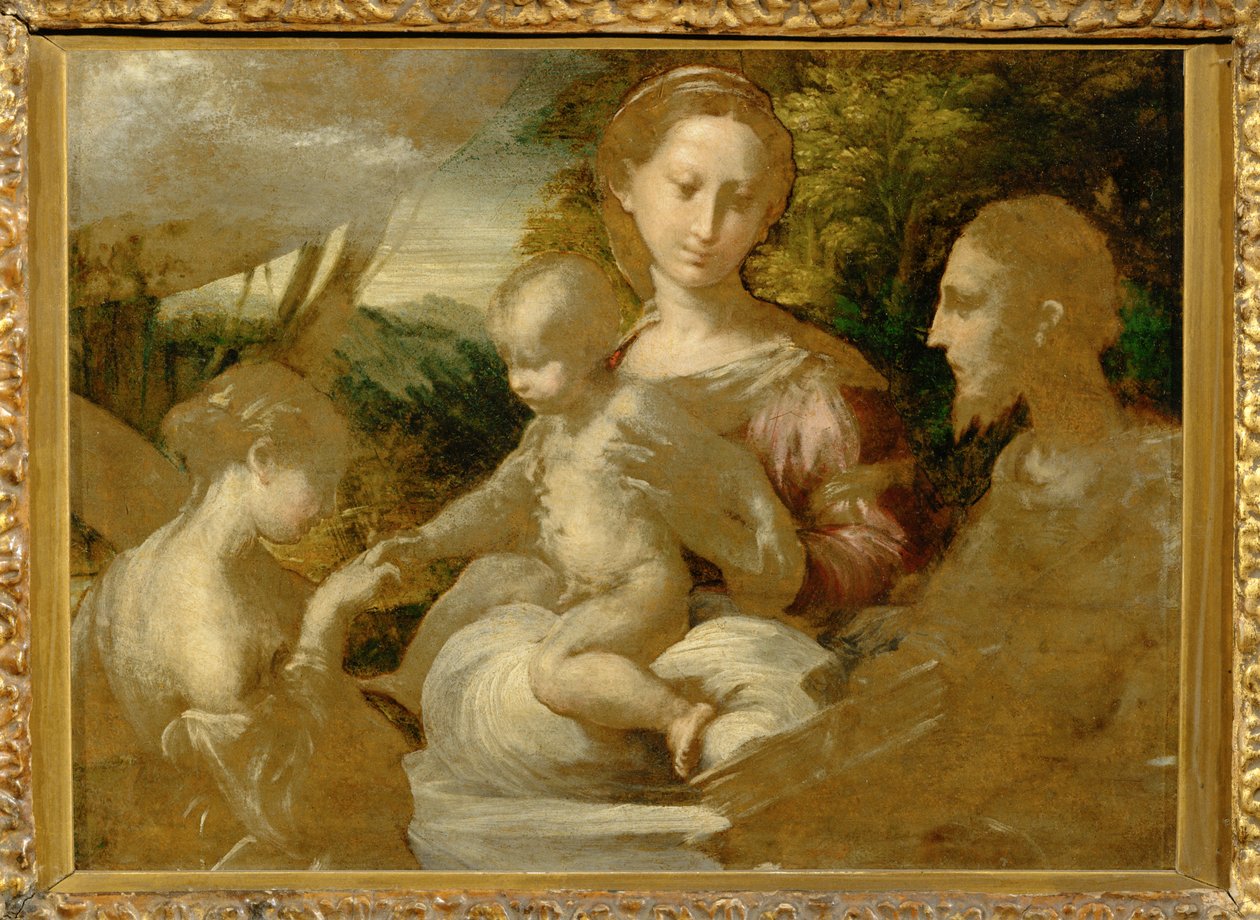 Det mystiske ekteskapet til den hellige Katarina - Mystikeren … av Parmigianino (1503-40)