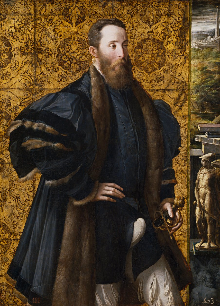 "" Portrett av Pier Maria Rossi av San Secondo (1504-1557) "" Peinture de Francesco Mazzola Il Parmigianino dit Le Parmesan (1503-1540) 1536-1537 Museo del Prado, Madrid av Parmigianino