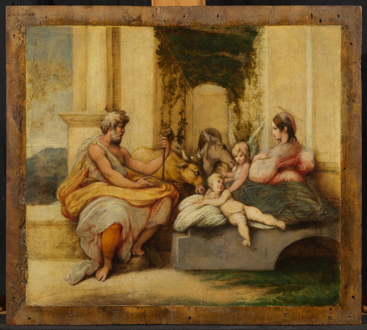 Hvil på flyturen til Egypt av Parmigianino