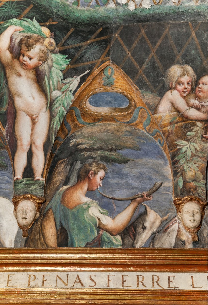 Room of Diana and Actaeon, detalj av 2384753 av Parmigianino