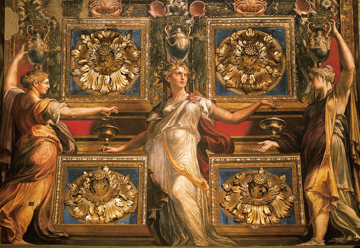 Three Foolish Virgins, av Francesco Mazzola, kjent som Parmigianino av Parmigianino