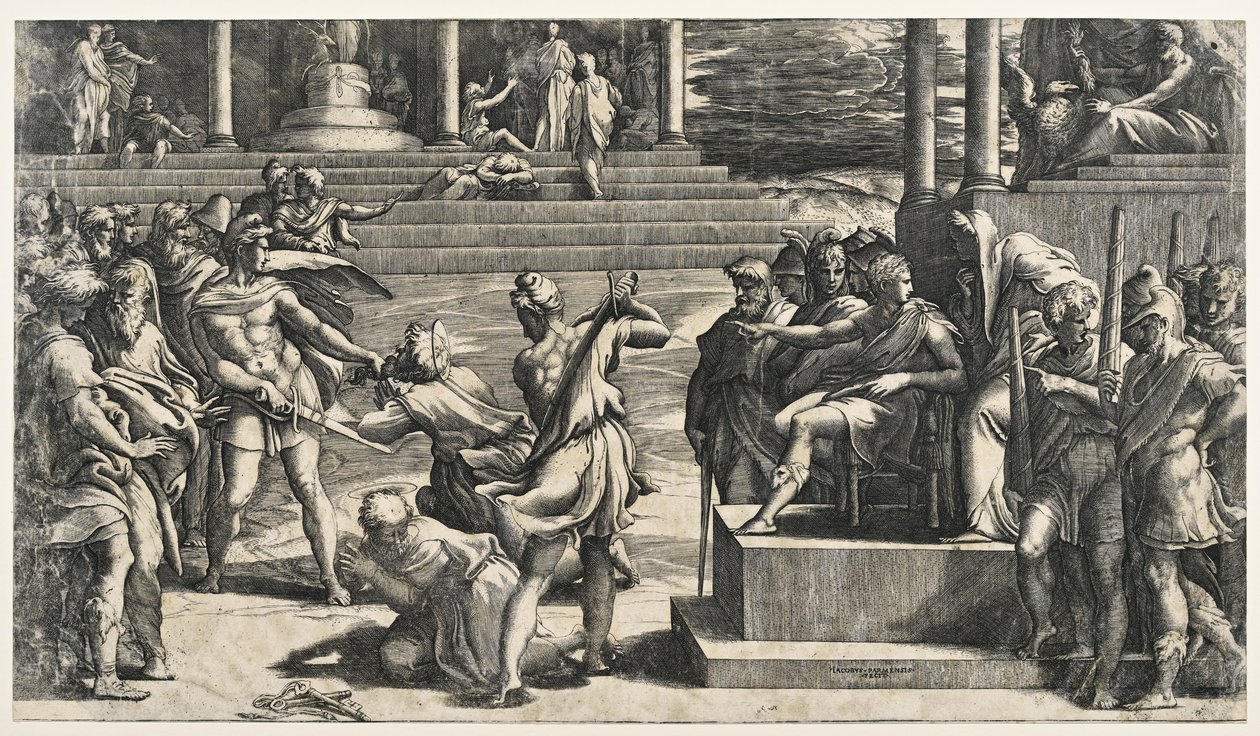 Martyrium av Saint Peter og Saint Paul av Parmigianino