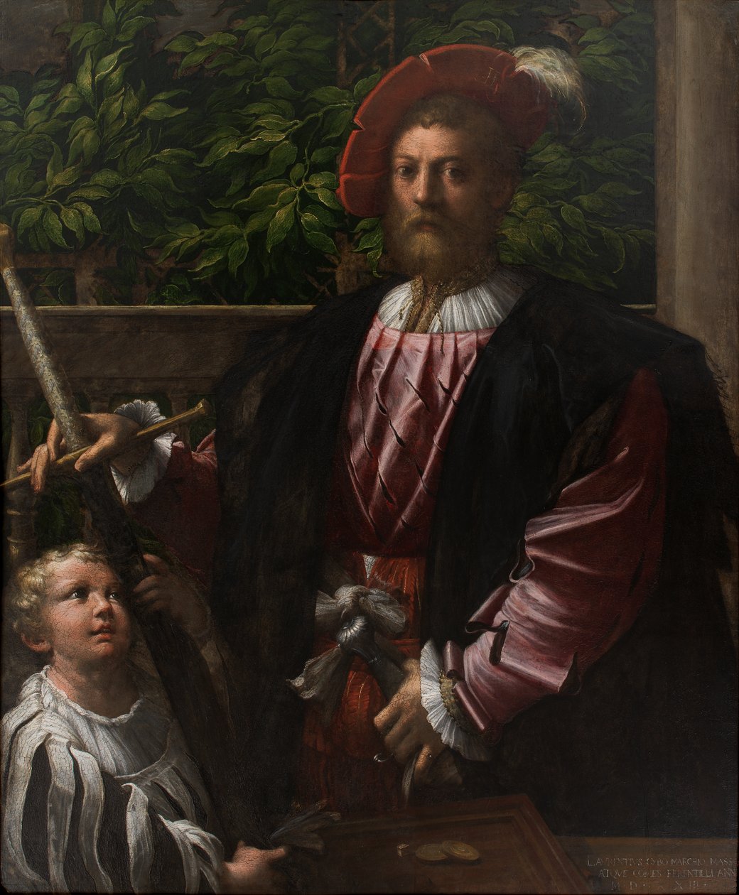 Portrett av Lorenzo Cybo av Parmigianino