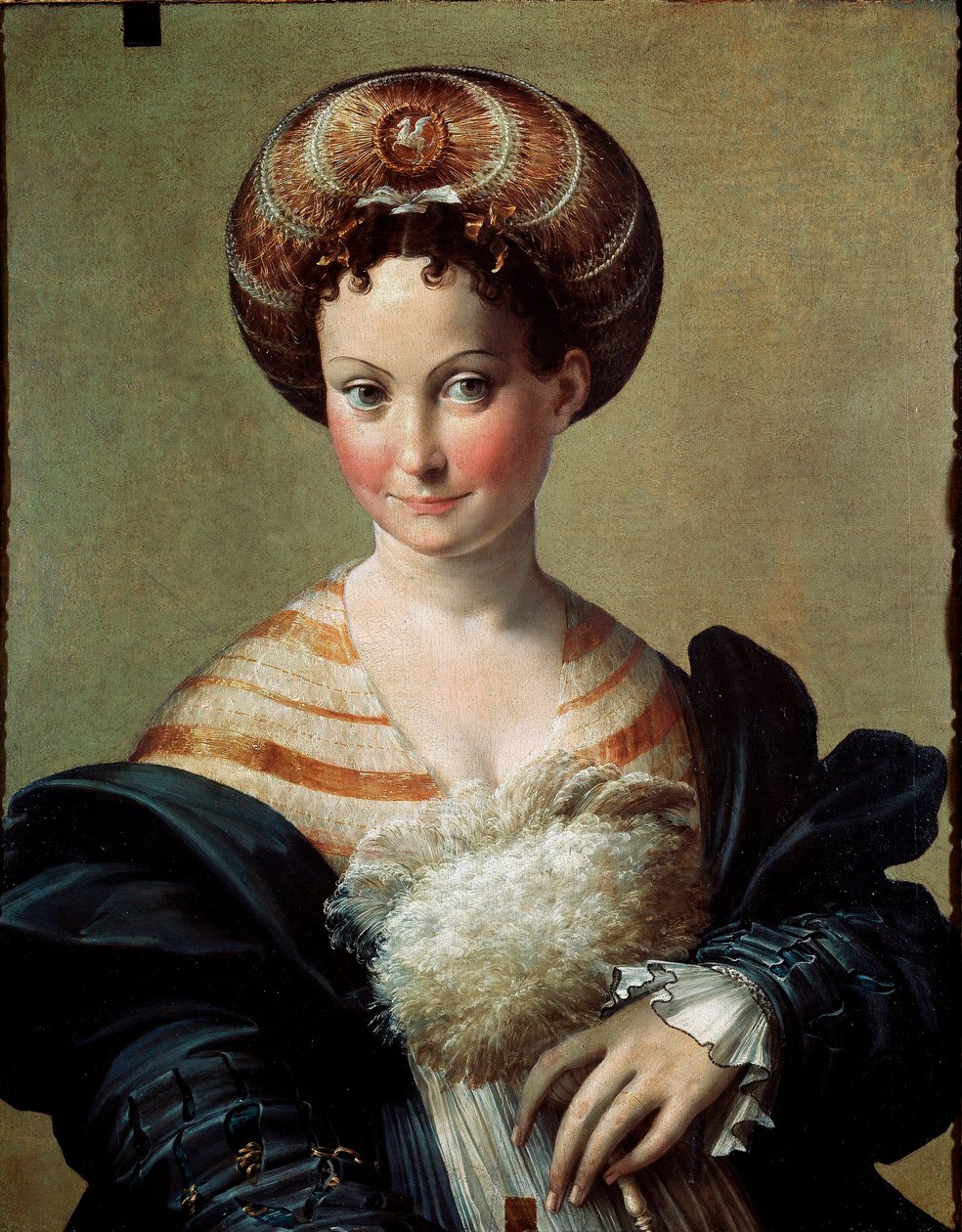 Favoritten eller den tyrkiske slaven Maleri av Francesco Mazzola Il Parmigianino kalt Parmesanen (1503-1540) 1530 ca. Søn 67x53 cm Parma, Nasjonalgalleriet av Parmigianino