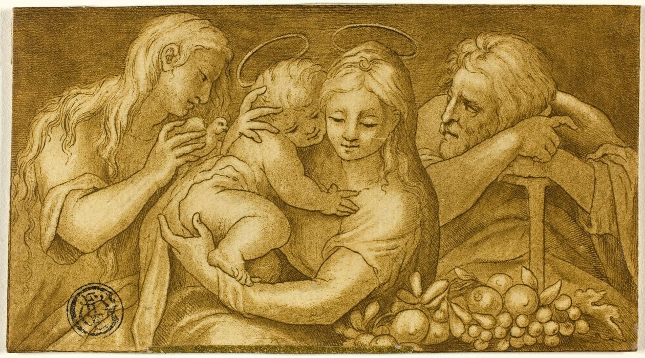 Hellig familie med Maria Magdalena av Parmigianino