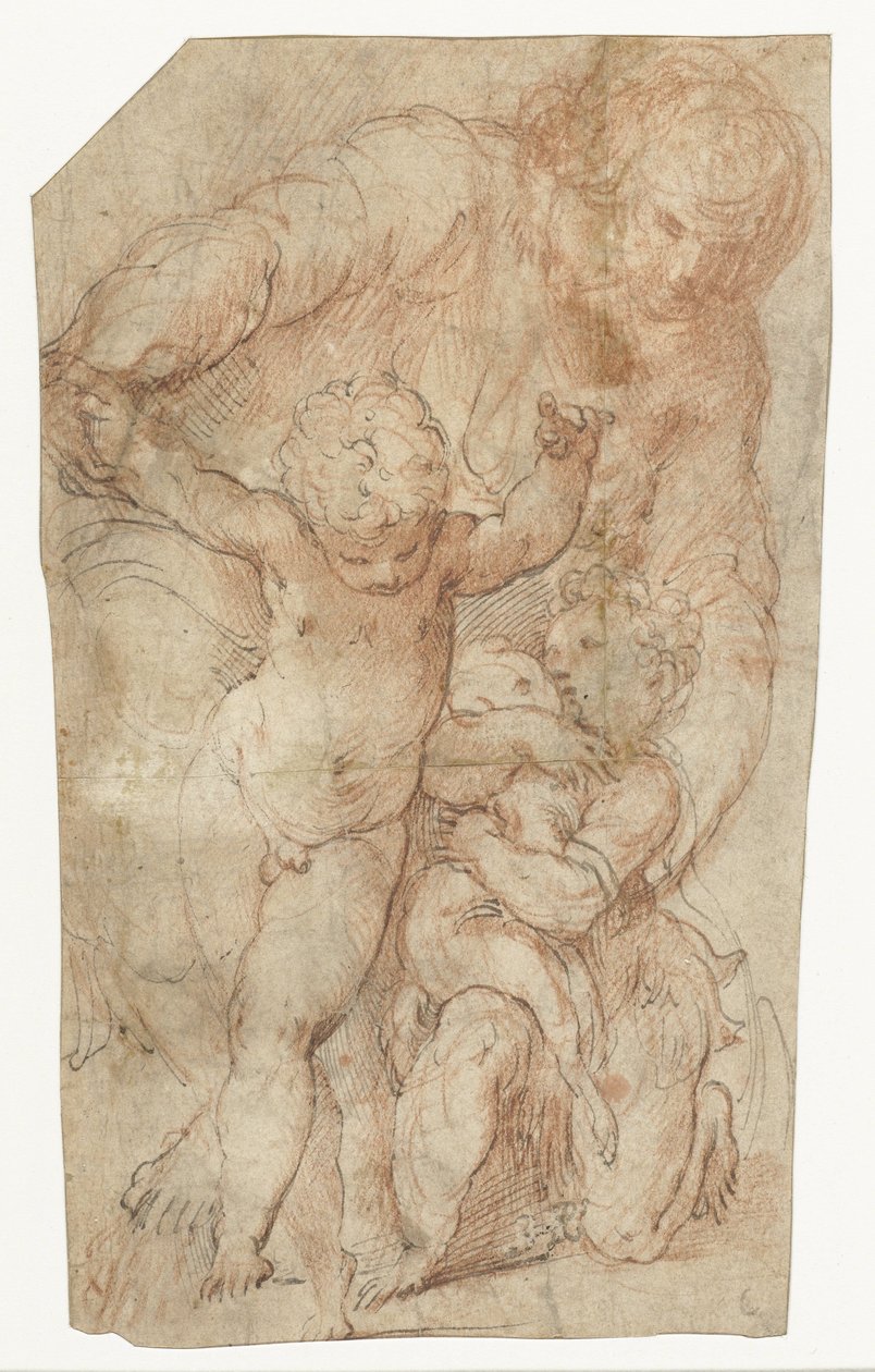 Madonna med Kristusbarnet og den lille døperen Johannes av Parmigianino