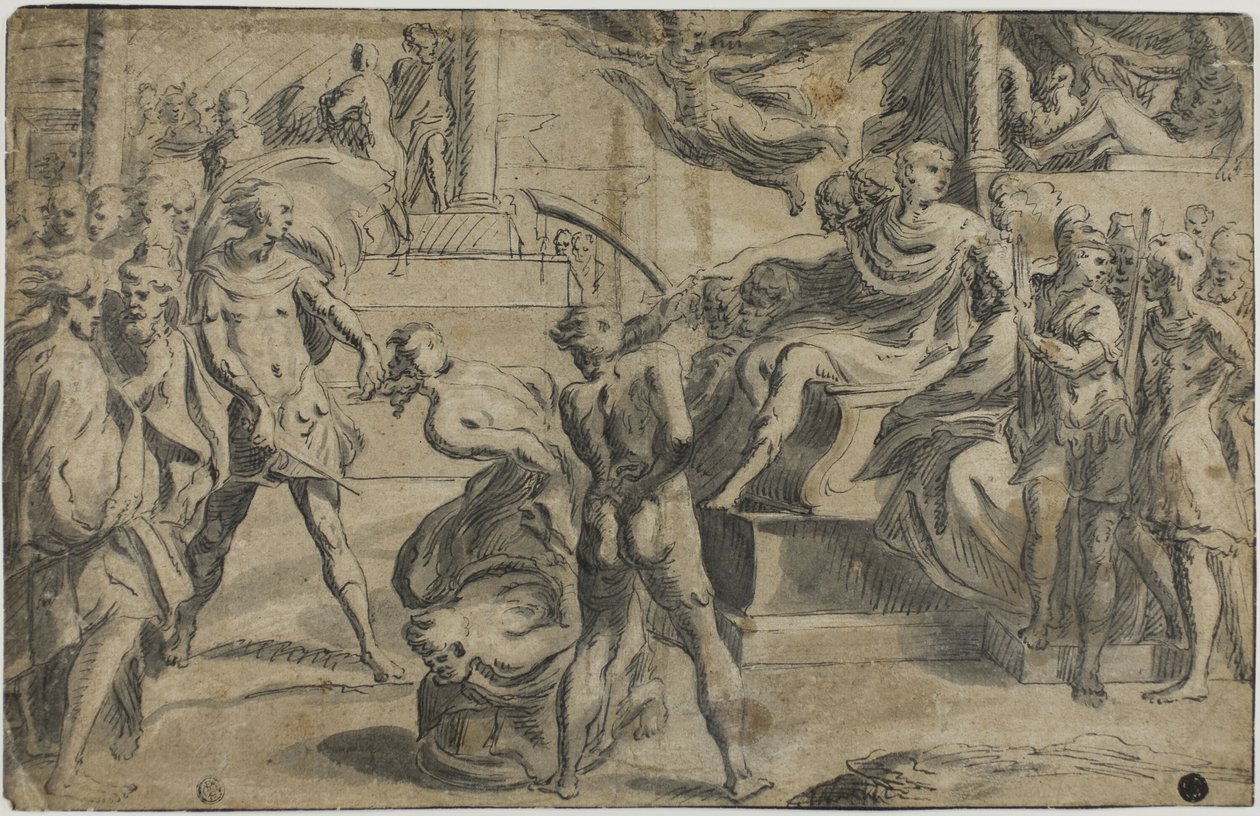 De hellige Peter og Pauls martyrium av Parmigianino