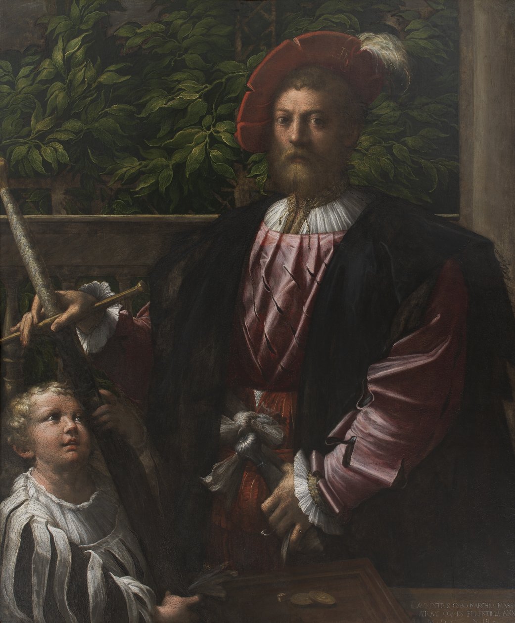 Portrett av Lorenzo Cybo av Parmigianino