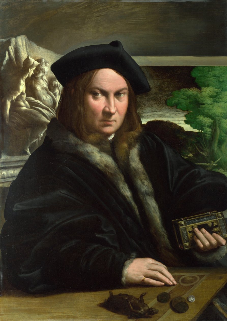 Portrett av en samler, ca. 1523 av Parmigianino