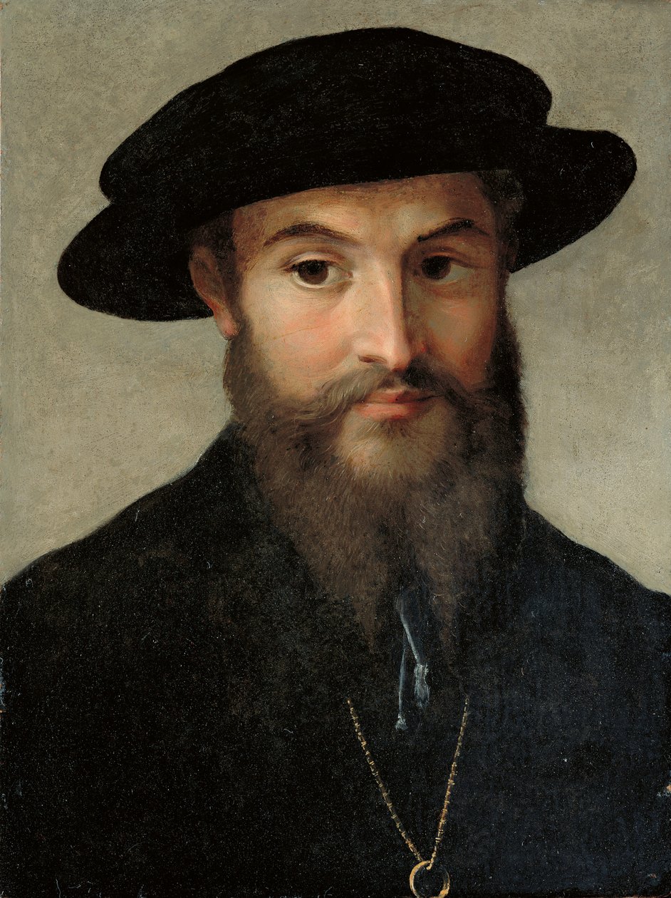Portrett av en skjeggete mann av Parmigianino