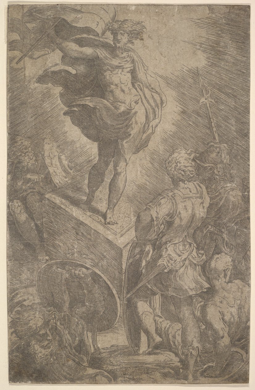 Oppstandelse, tidlig på 1500-tallet. av Parmigianino