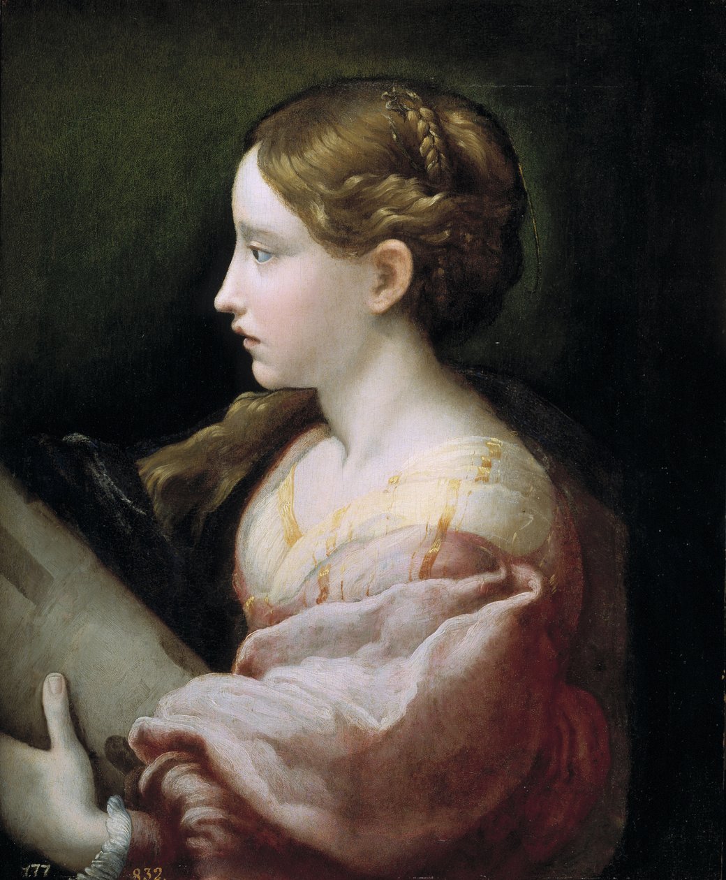 Den hellige Barbara av Parmigianino