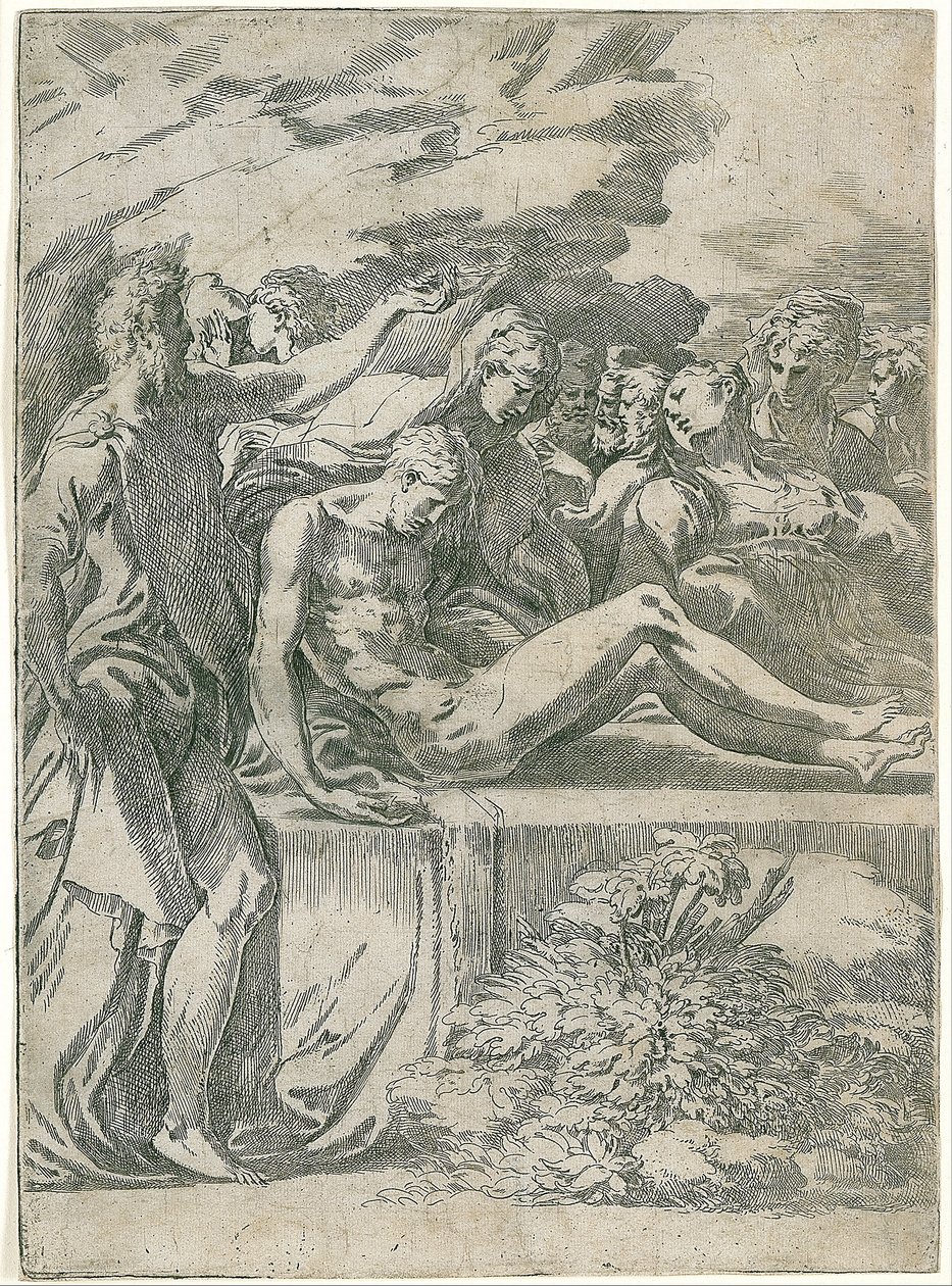 Kristi begravelse av Parmigianino
