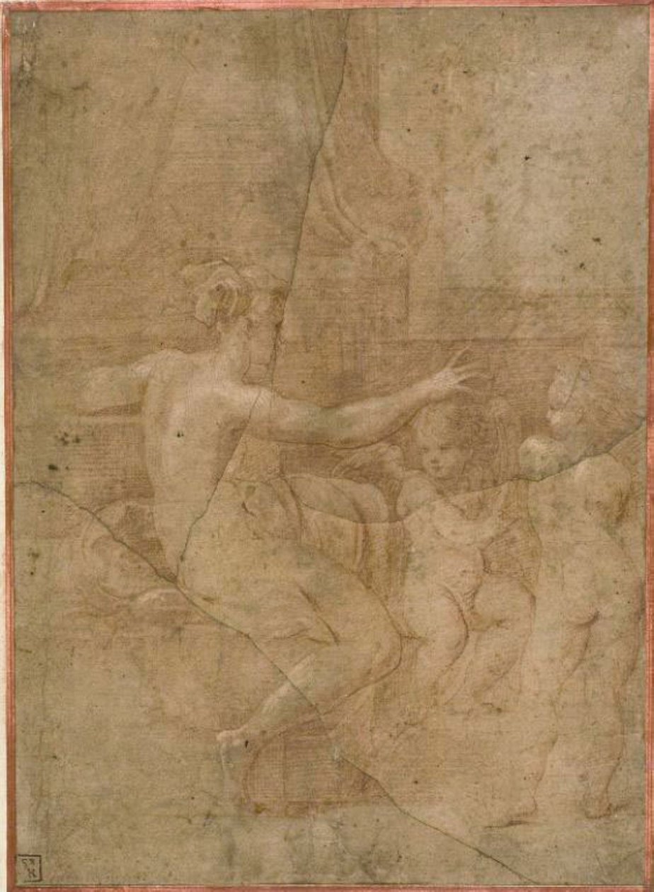 Venus med Amor og Putto av Parmigianino