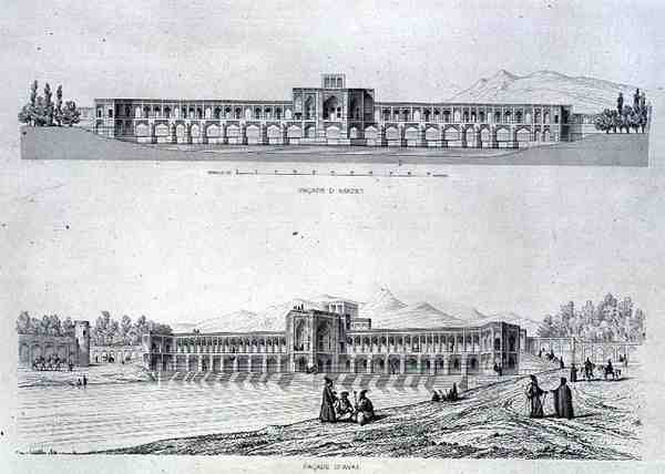 Hassan Beg Bridge, på Zeineroud i Isfahan, fra 