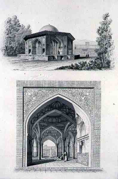 Kiosque i Golestan Qajar-palasset 