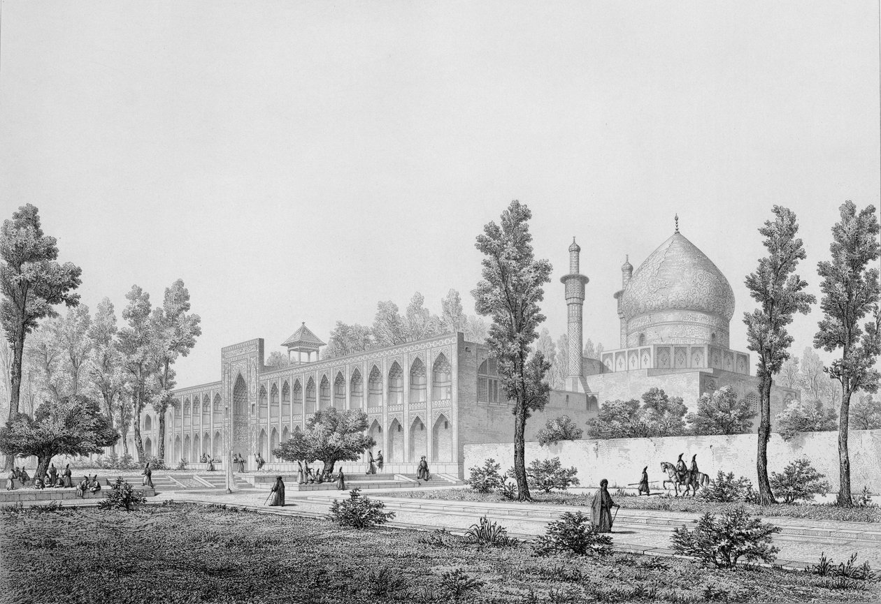 Madrasa-yi Masjid-i Shah Sultan Hussein, i Isfahan, fra 