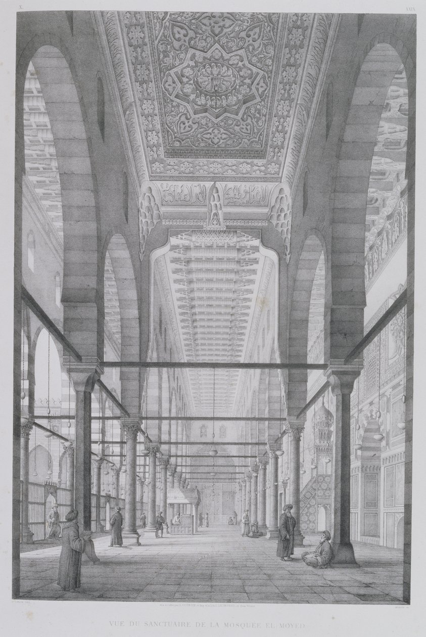 Utsikt over helligdommen til moskeen i Moyed, plate 29 fra 