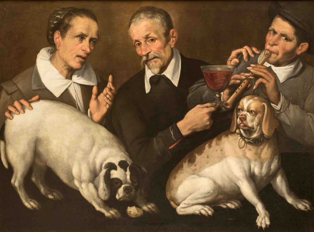 Zufolo-spiller, 1585-1590. av Passerotti