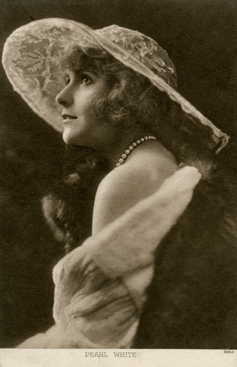 Pearl White , amerikansk skuespillerinne og filmstjerne, c1910. av Pathe