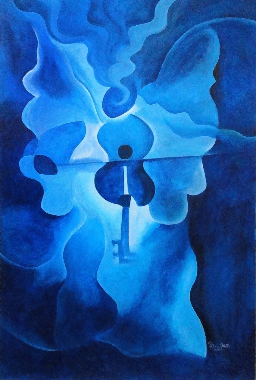 Angelic Concerto, 2010 (akryl på tre) av Patricia Brintle