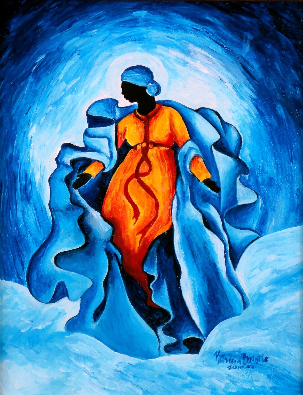Assumption - Advocata Nostra, 2010 (akryl på tre) av Patricia Brintle