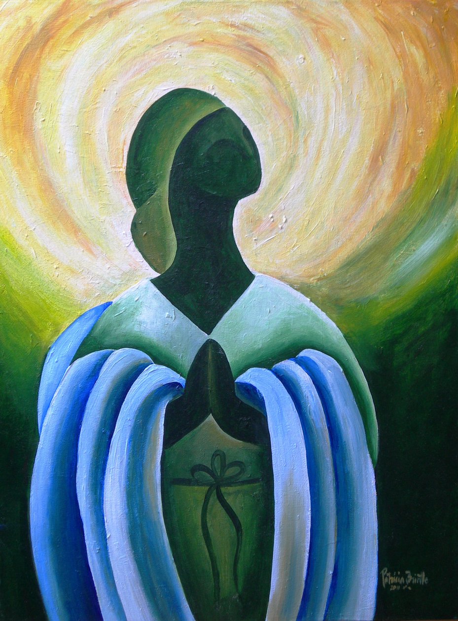 Divine Grace, 2011 (akryl på lerret) av Patricia Brintle