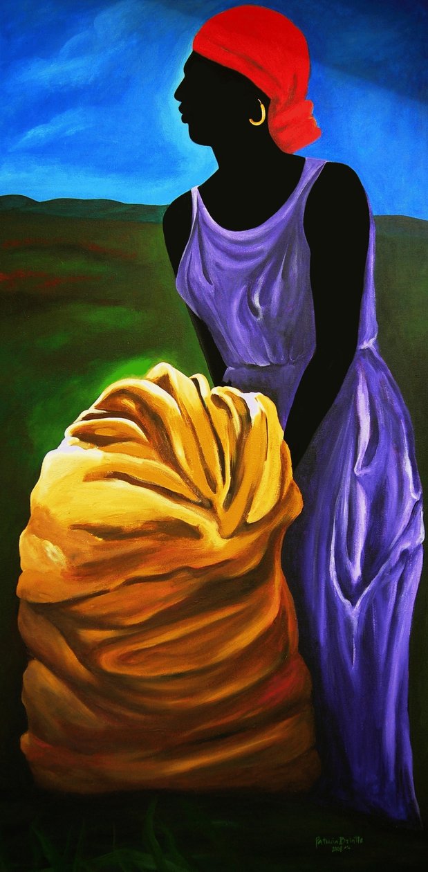 Esther, 2008 (akryl på lerret) av Patricia Brintle