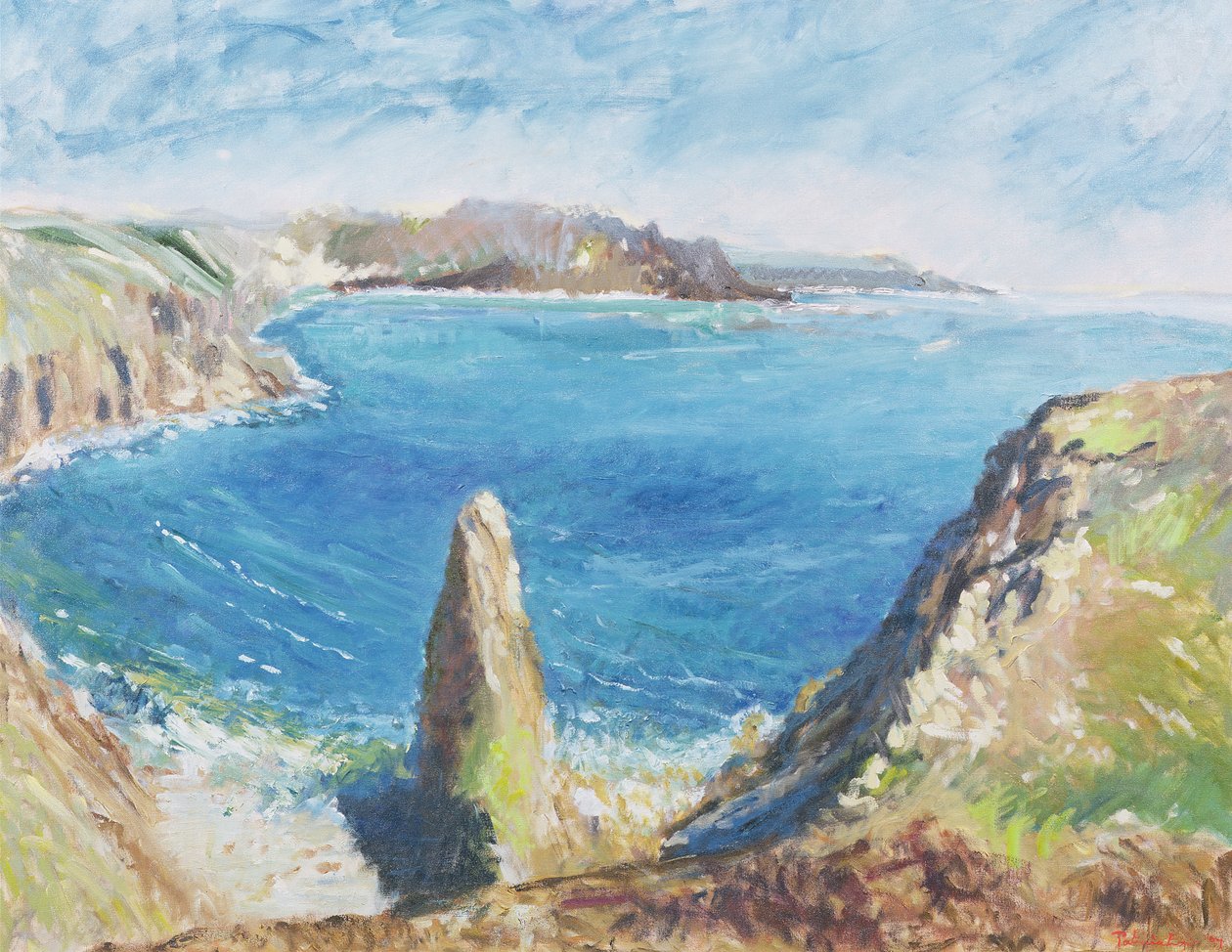 Chisel Rock Bay, 1997 (wc og gouache på papir) av Patricia Espir