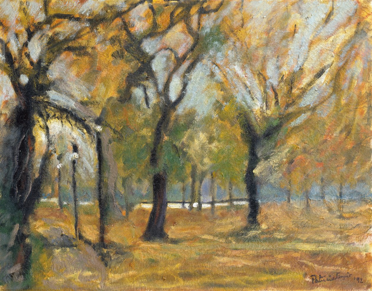 Gasslys i Hyde Park, 1992 av Patricia Espir