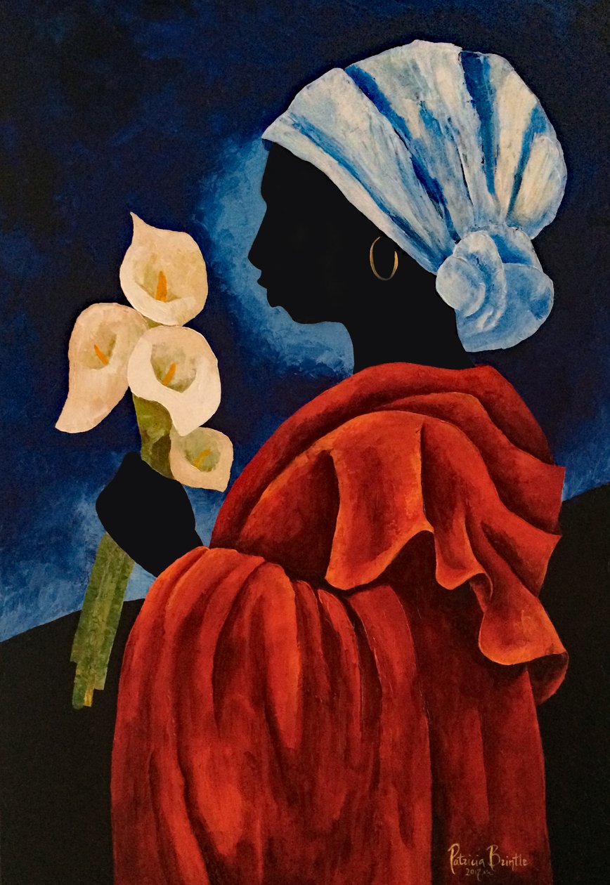 Callas four, 2017 (akryl på lerret) av Patricia Brintle