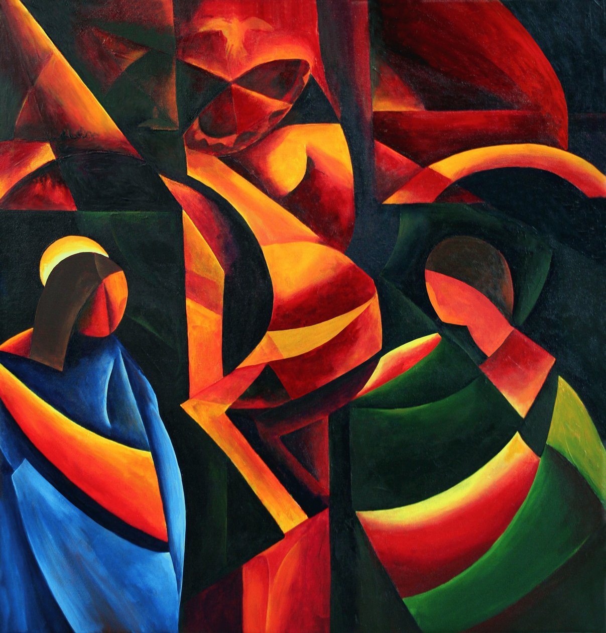 Christ - Last breath, 2008 (akryl på lerret) av Patricia Brintle