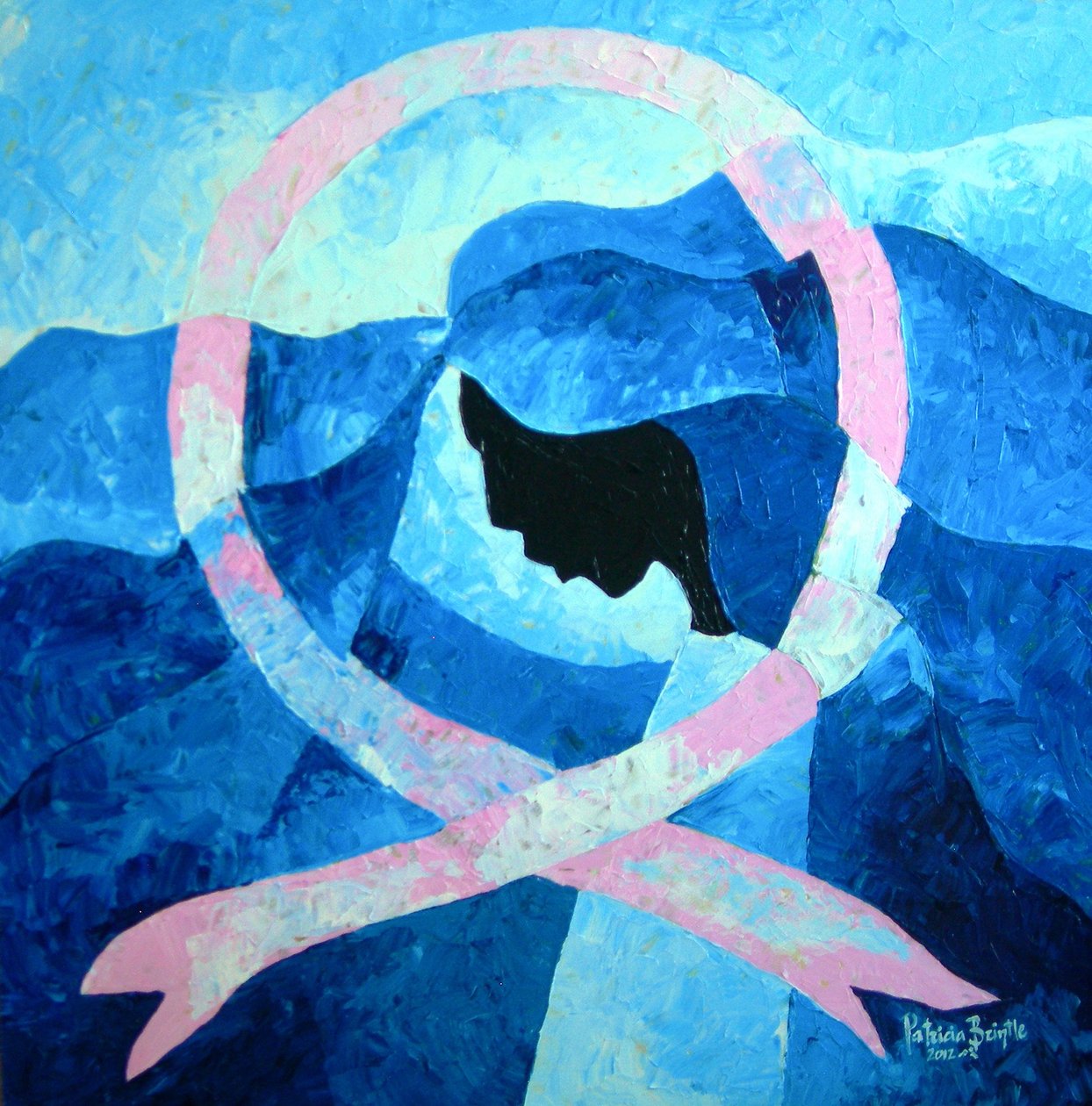 Håpet er her, 2012 (akryl på masonitt) av Patricia Brintle