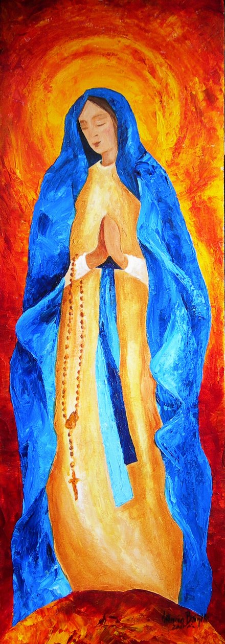 Madonna av rosenkransen, 2011 av Patricia Brintle