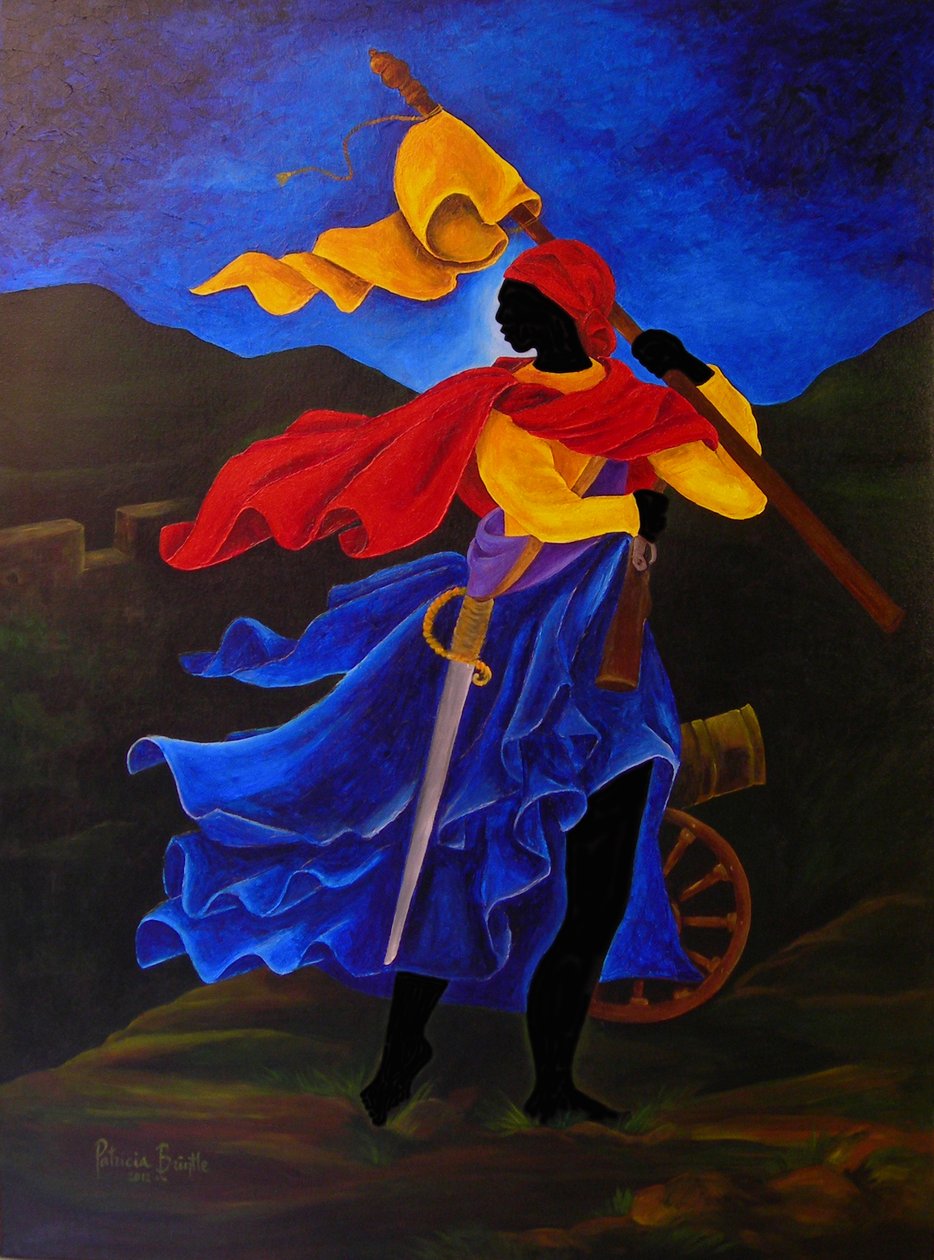 Marie Jeanne Lamartiniere, 2012 (akryl på lerret) av Patricia Brintle