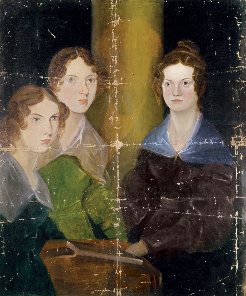 Portrett av Bronte-søstrene, ca. 1834 av Patrick Branwell Bronte