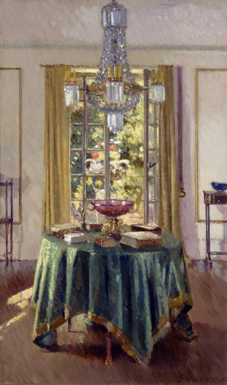 Den grønne duken, 1926 av Patrick William Adam