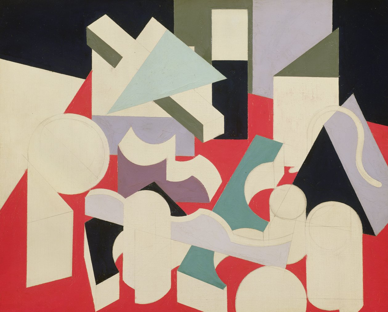 Formes, 1921-22 (olje og blyant på lerret) av Patrick Henry Bruce